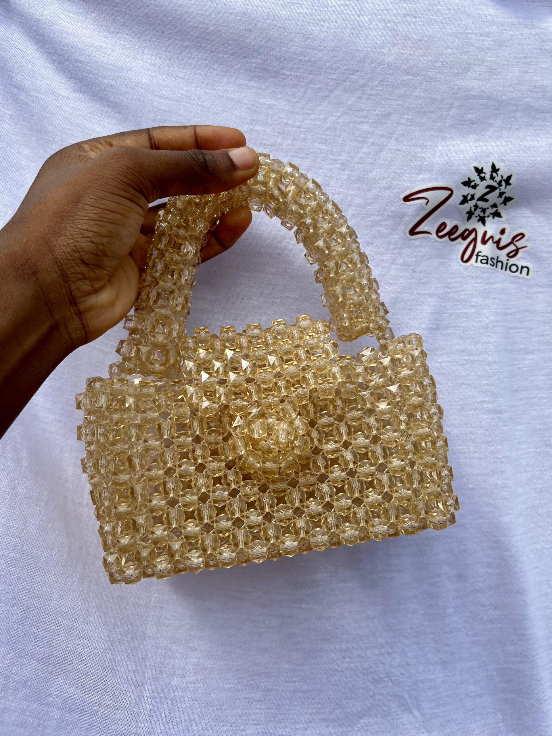 Ariya Beads beaded handbag front view